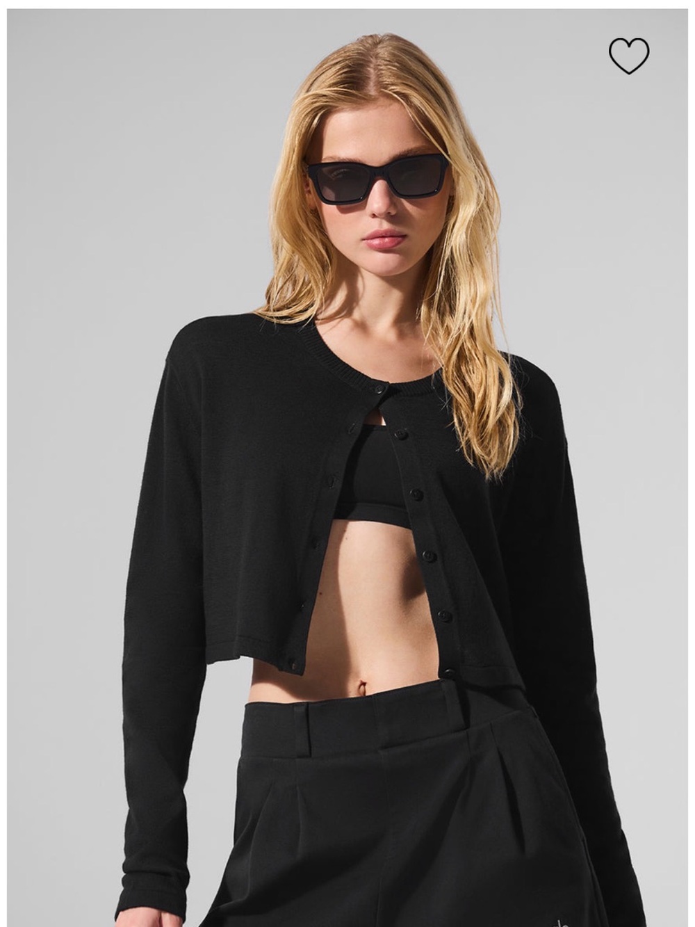 Alo Supernatural Cropped Cardigan **read description**